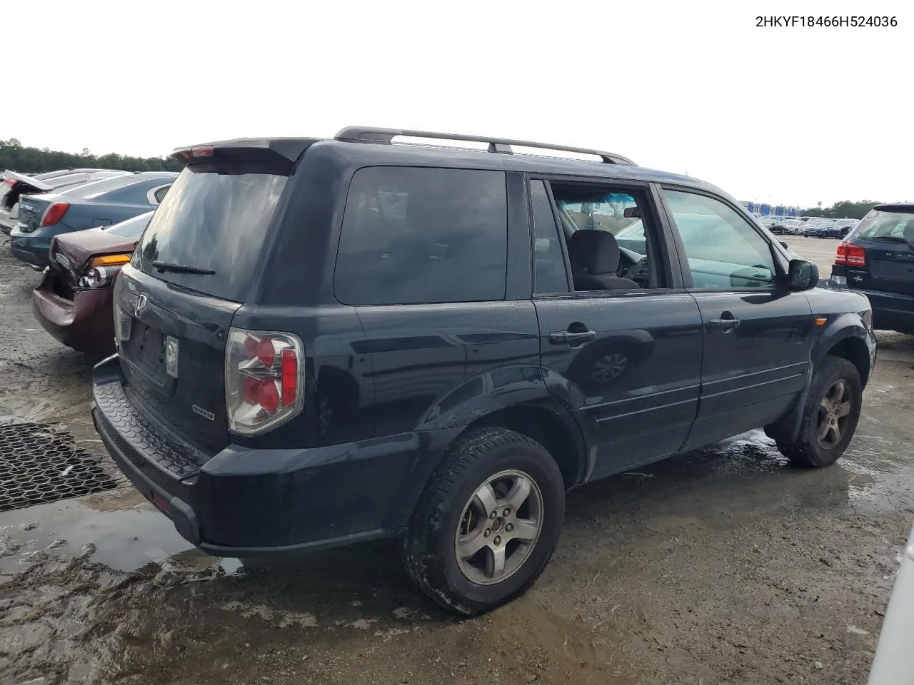 2006 Honda Pilot Ex VIN: 2HKYF18466H524036 Lot: 67366544