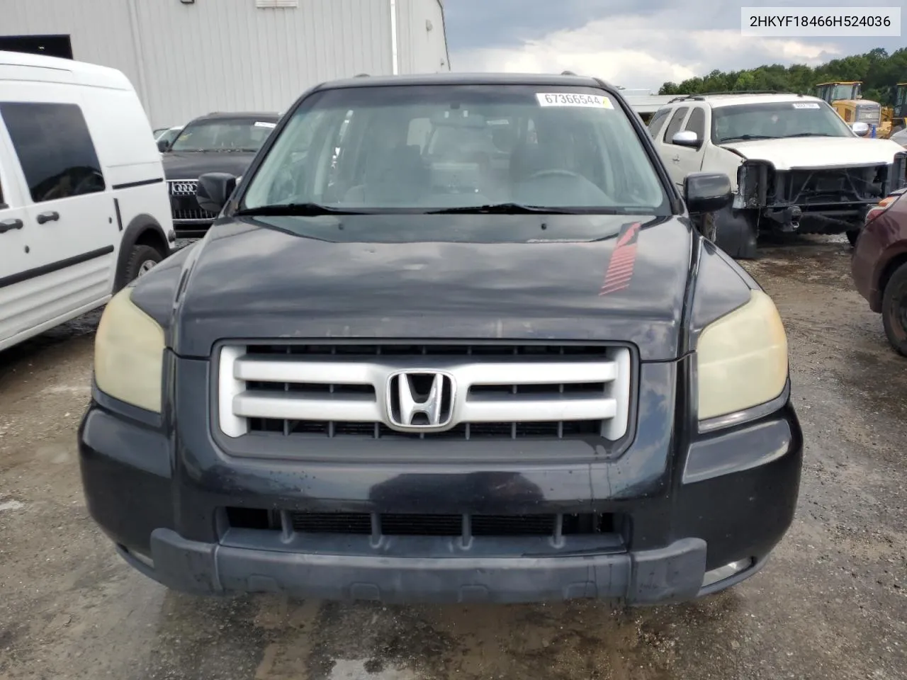 2006 Honda Pilot Ex VIN: 2HKYF18466H524036 Lot: 67366544