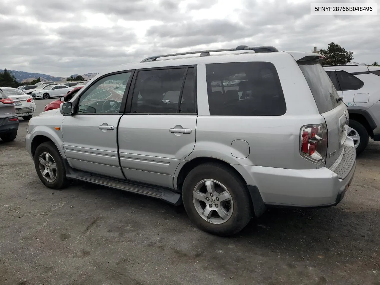 2006 Honda Pilot Ex VIN: 5FNYF28766B048496 Lot: 67803044