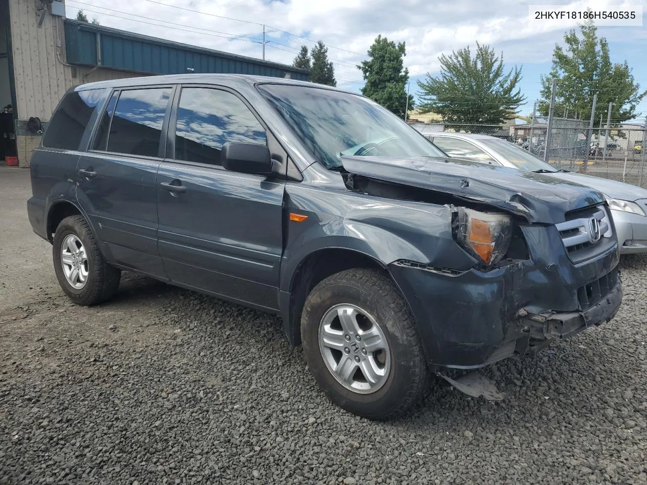 2HKYF18186H540535 2006 Honda Pilot Lx