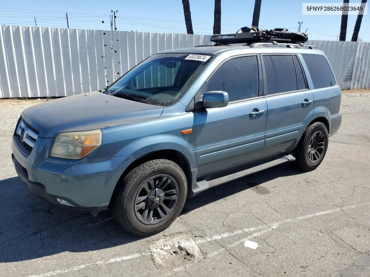 5FNYF28626B023649 2006 Honda Pilot Ex