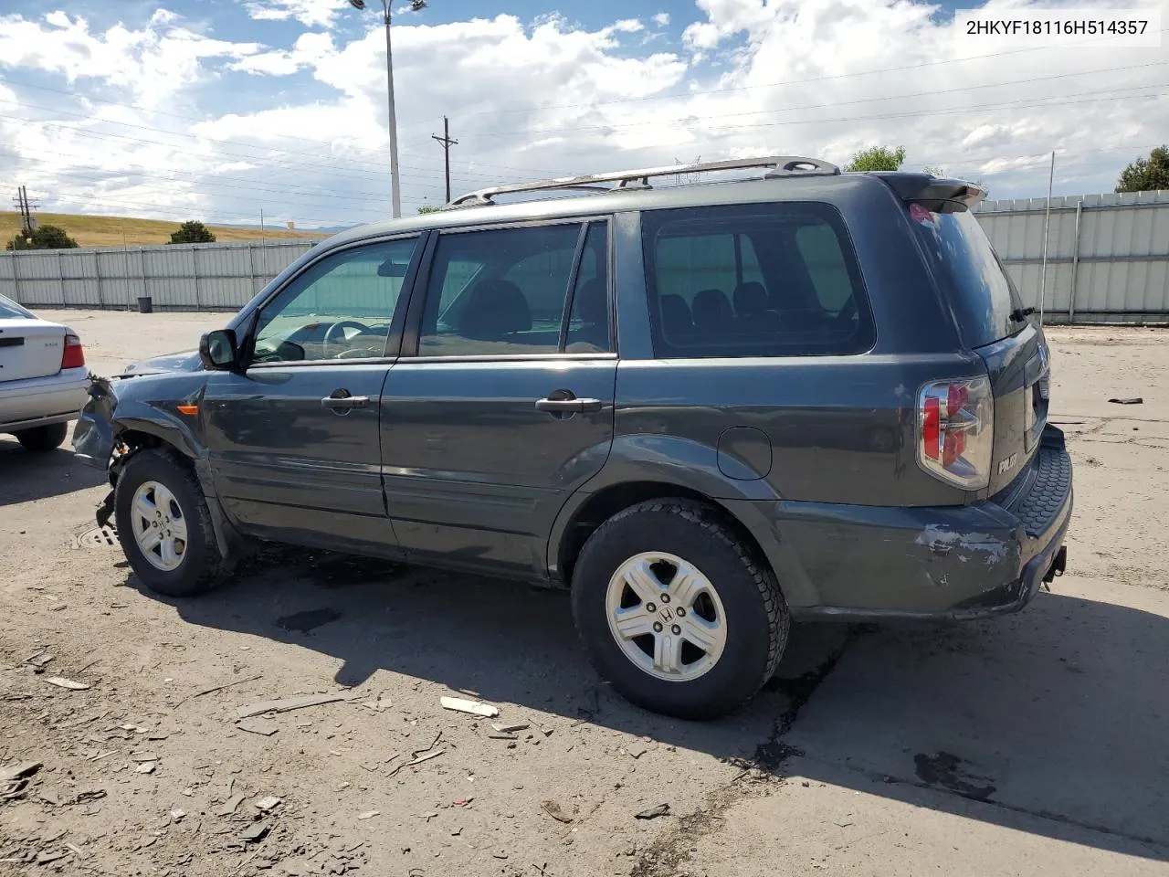 2HKYF18116H514357 2006 Honda Pilot Lx