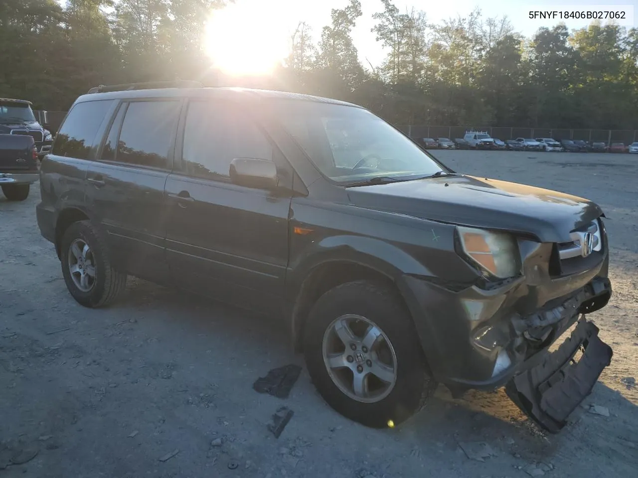 2006 Honda Pilot Ex VIN: 5FNYF18406B027062 Lot: 68874924