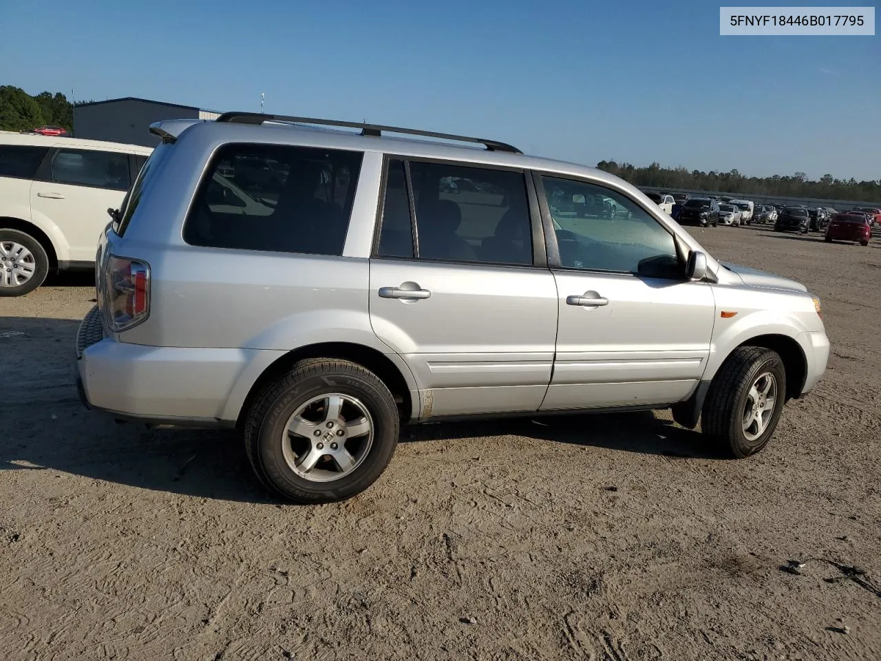 2006 Honda Pilot Ex VIN: 5FNYF18446B017795 Lot: 69042664