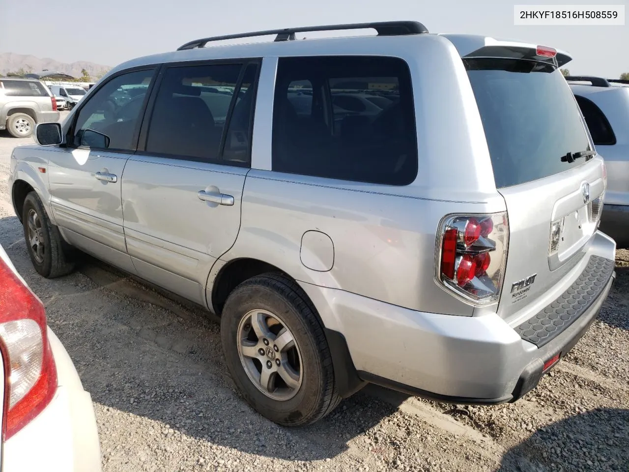 2006 Honda Pilot Ex VIN: 2HKYF18516H508559 Lot: 69443244