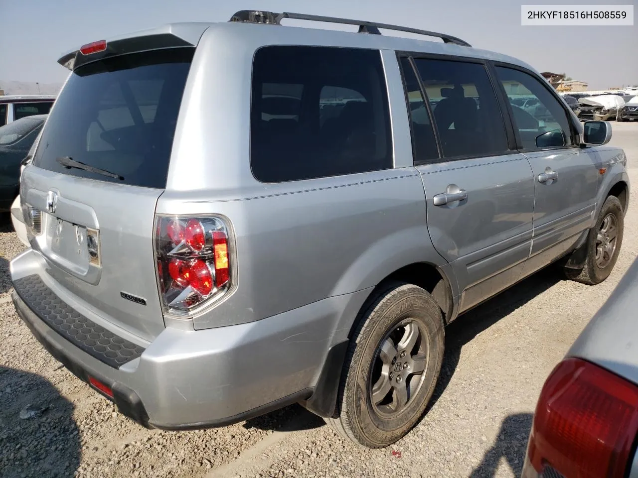 2006 Honda Pilot Ex VIN: 2HKYF18516H508559 Lot: 69443244