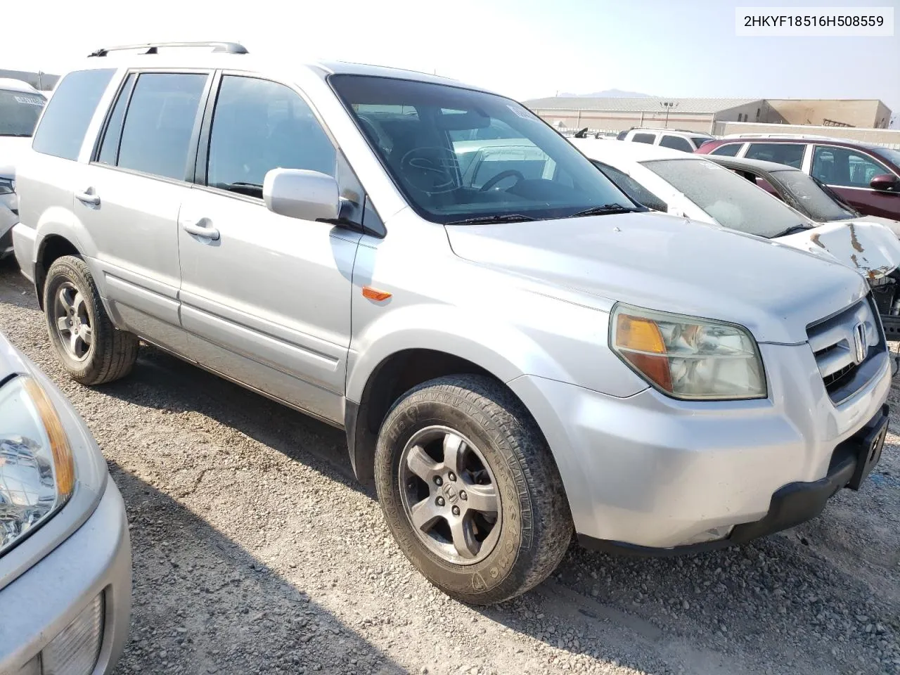 2006 Honda Pilot Ex VIN: 2HKYF18516H508559 Lot: 69443244