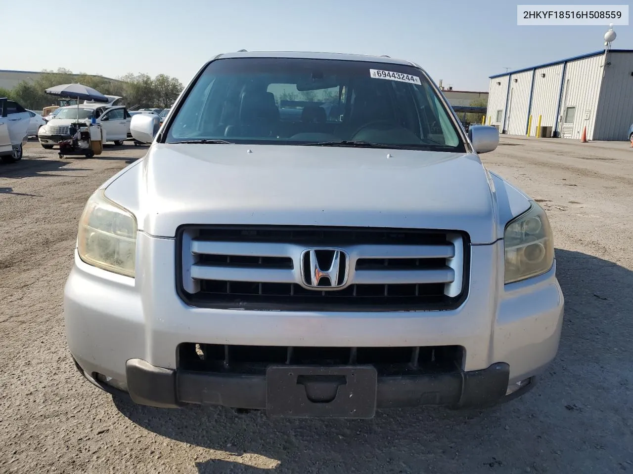 2006 Honda Pilot Ex VIN: 2HKYF18516H508559 Lot: 69443244