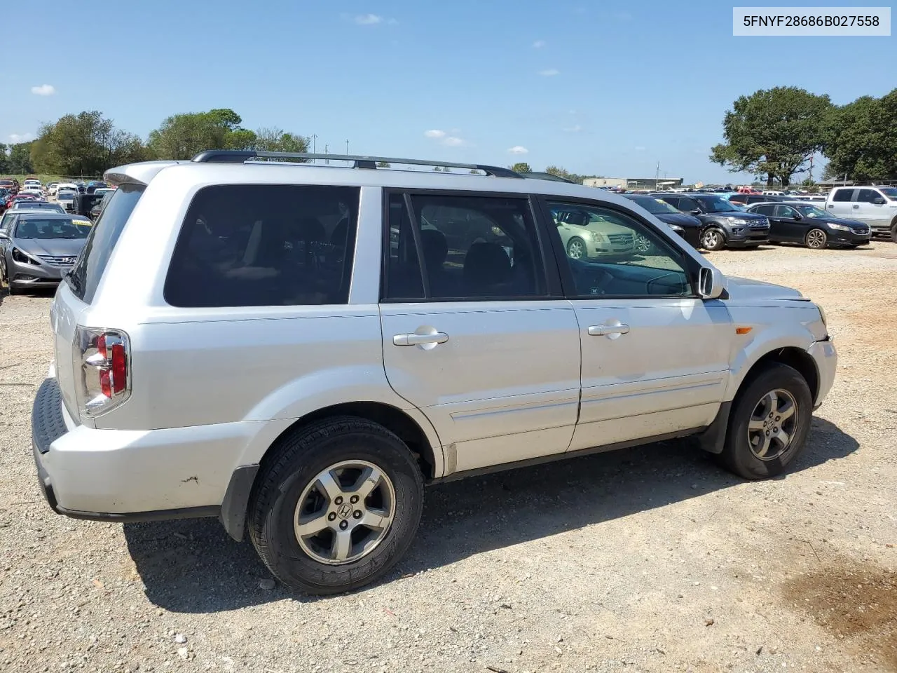 5FNYF28686B027558 2006 Honda Pilot Ex