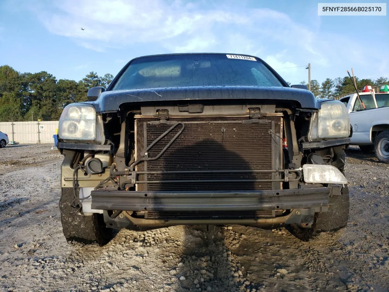 5FNYF28566B025170 2006 Honda Pilot Ex