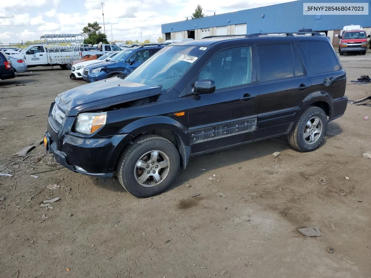 2006 Honda Pilot Ex VIN: 5FNYF28546B047023 Lot: 71977204