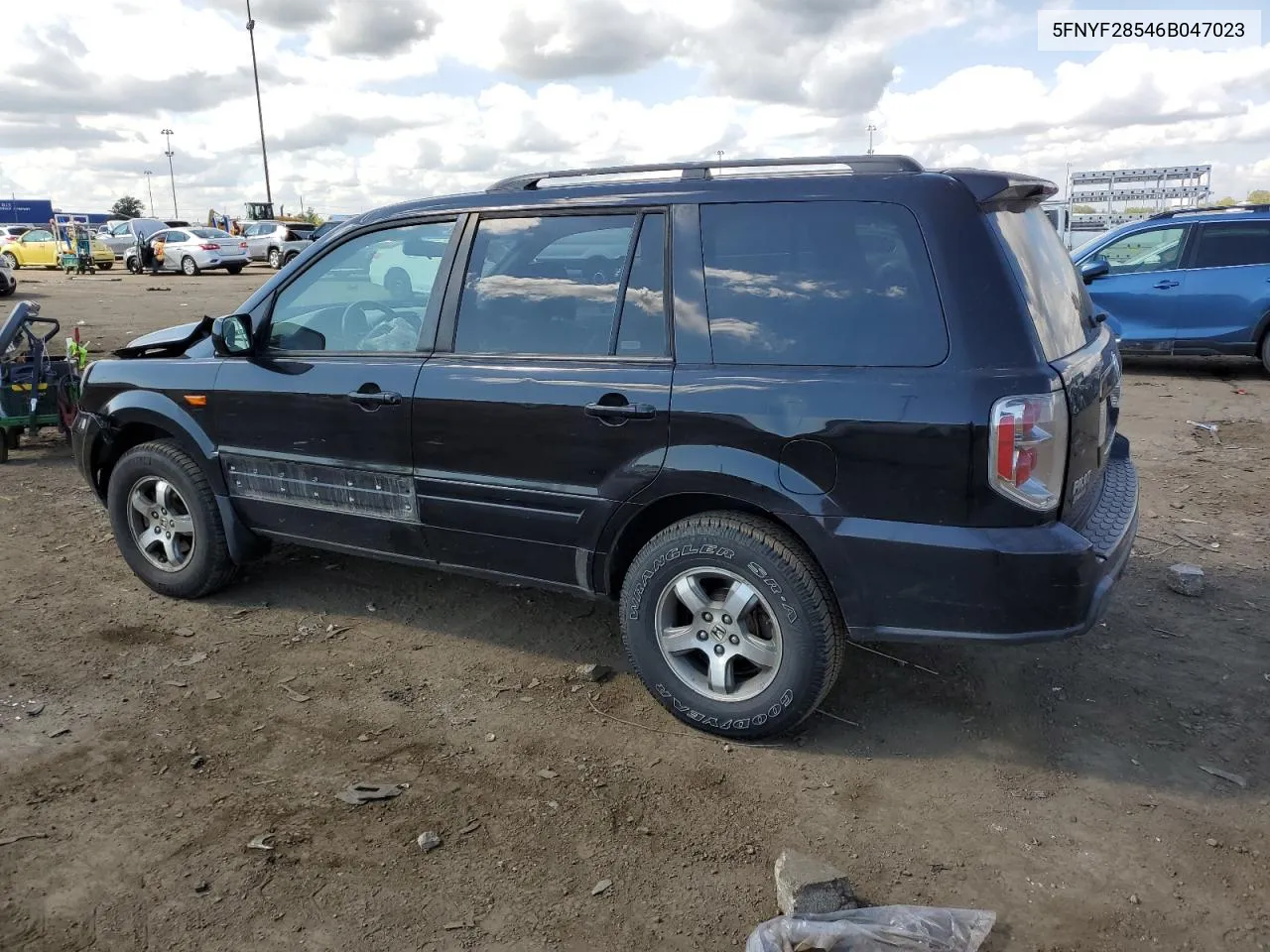 2006 Honda Pilot Ex VIN: 5FNYF28546B047023 Lot: 71977204