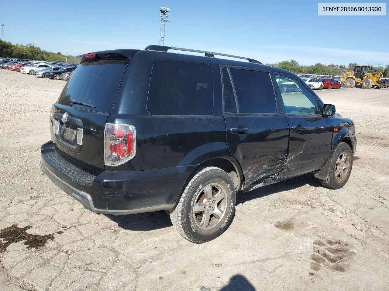 2006 Honda Pilot Ex VIN: 5FNYF28566B043930 Lot: 73454914