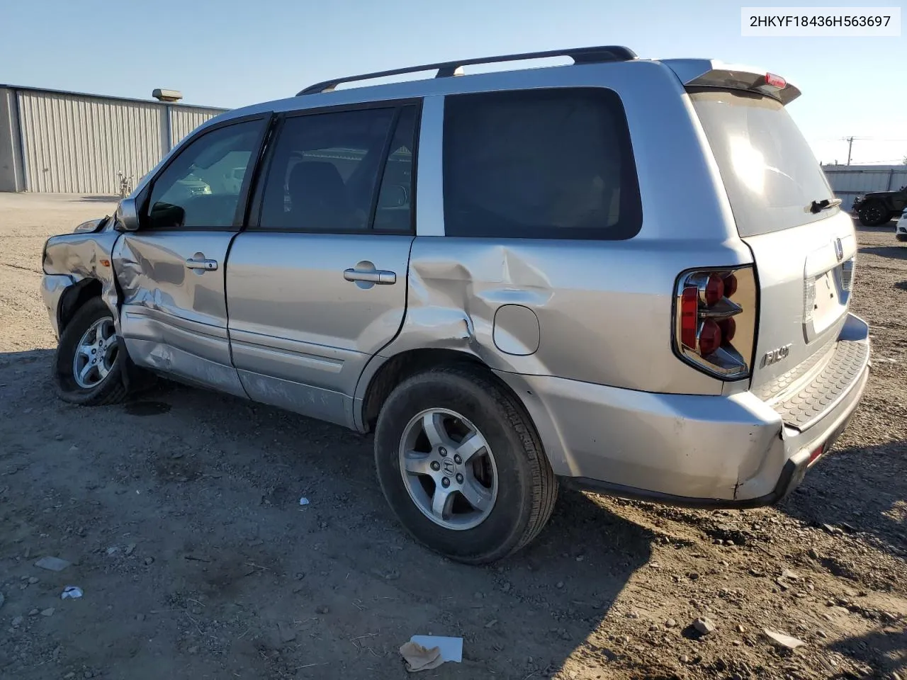 2HKYF18436H563697 2006 Honda Pilot Ex