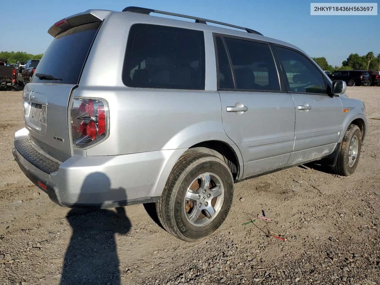 2HKYF18436H563697 2006 Honda Pilot Ex