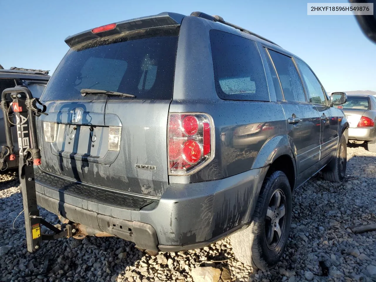 2006 Honda Pilot Ex VIN: 2HKYF18596H549876 Lot: 74231414