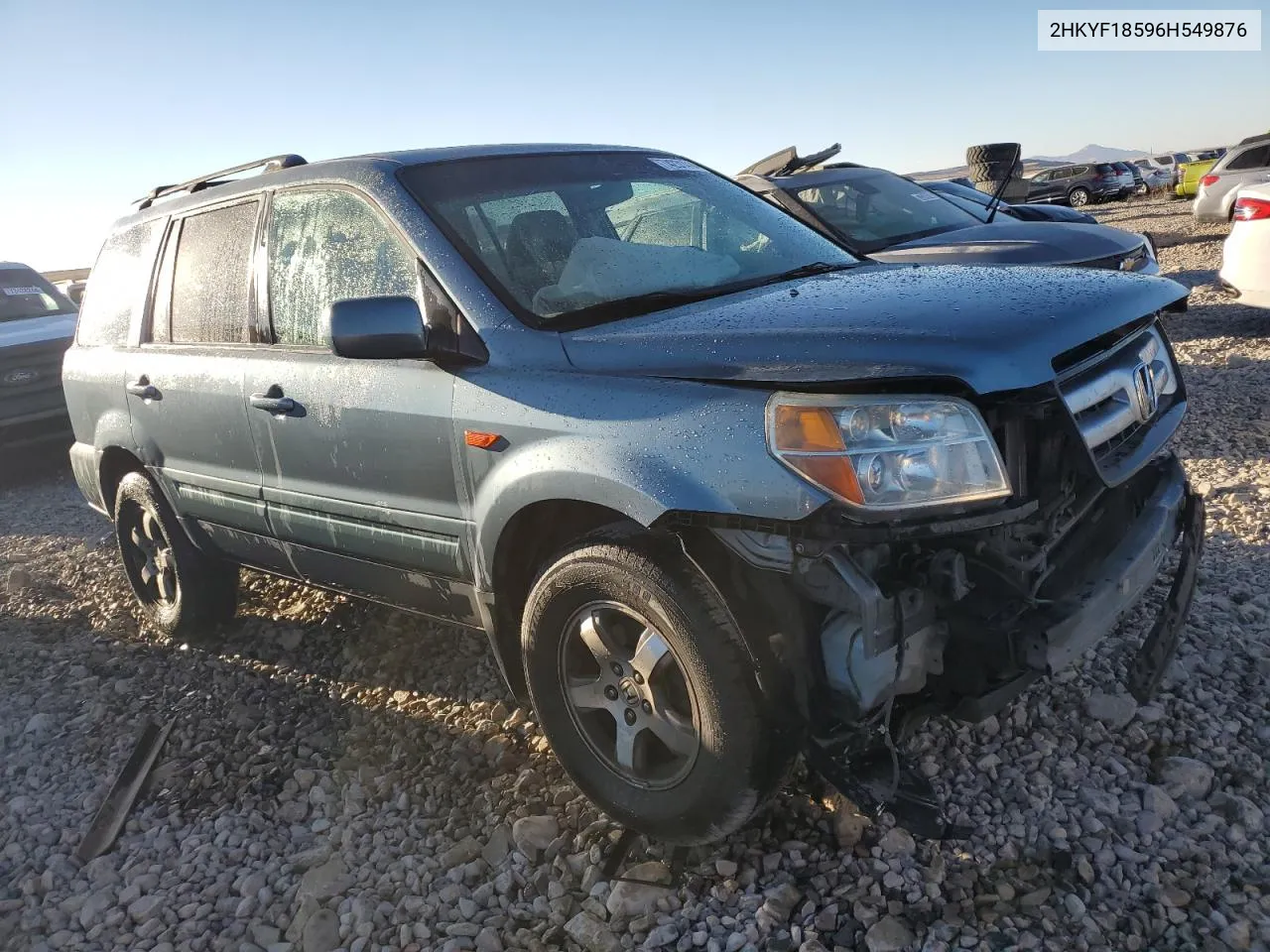 2006 Honda Pilot Ex VIN: 2HKYF18596H549876 Lot: 74231414