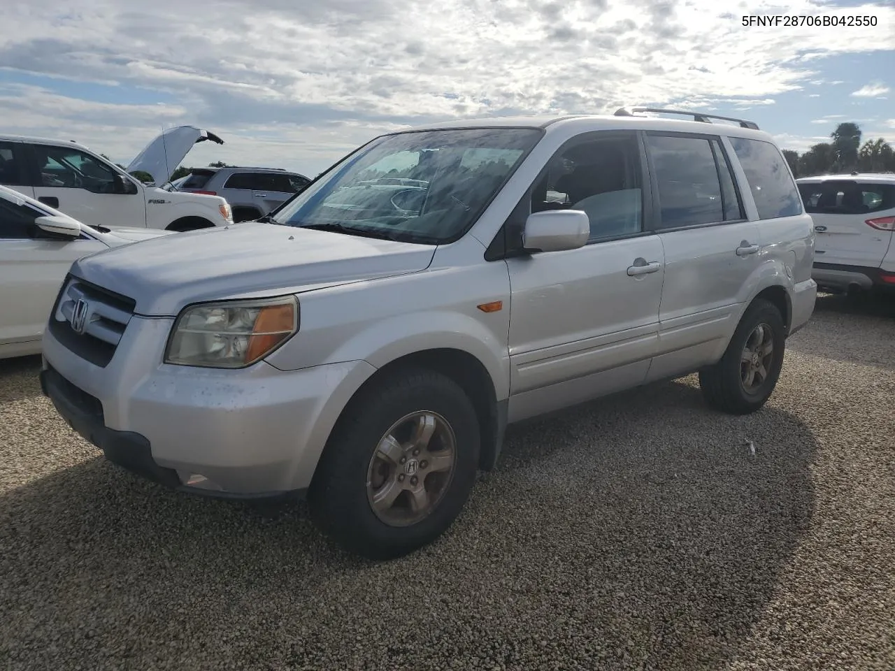 2006 Honda Pilot Ex VIN: 5FNYF28706B042550 Lot: 74549594