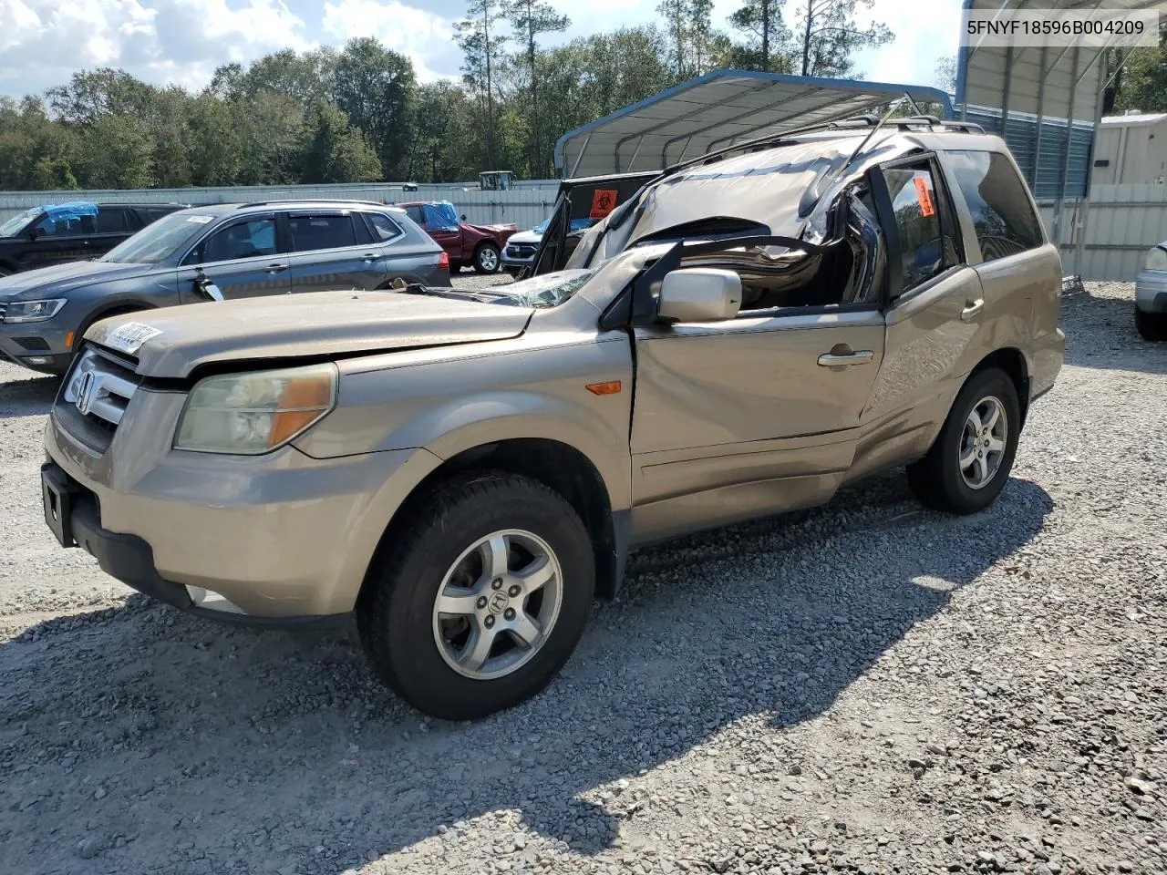 2006 Honda Pilot Ex VIN: 5FNYF18596B004209 Lot: 74878634