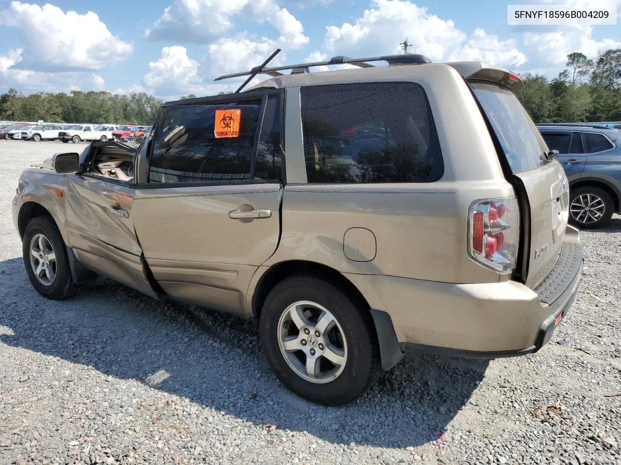 2006 Honda Pilot Ex VIN: 5FNYF18596B004209 Lot: 74878634