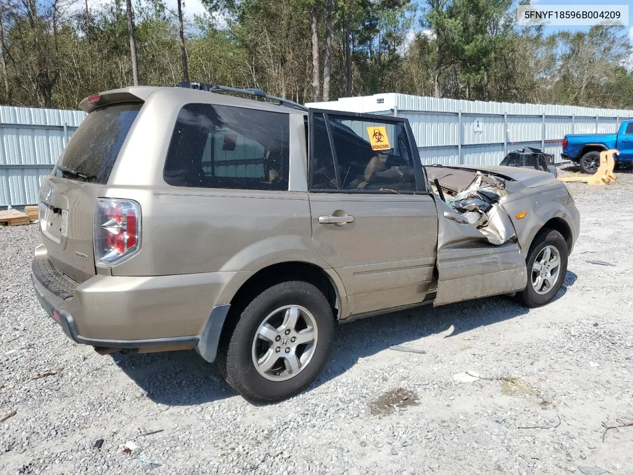 5FNYF18596B004209 2006 Honda Pilot Ex