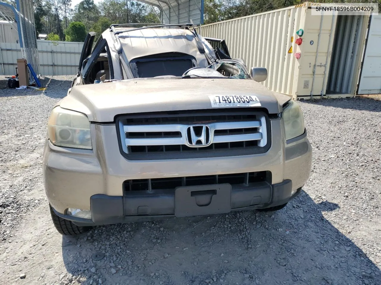 5FNYF18596B004209 2006 Honda Pilot Ex