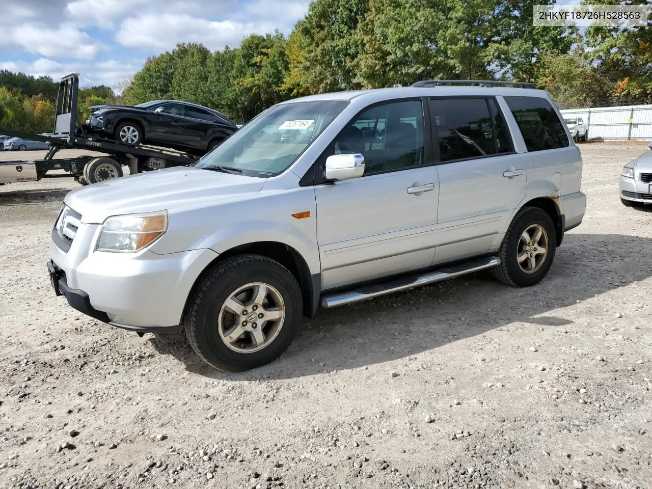 2006 Honda Pilot Ex VIN: 2HKYF18726H528563 Lot: 75257164