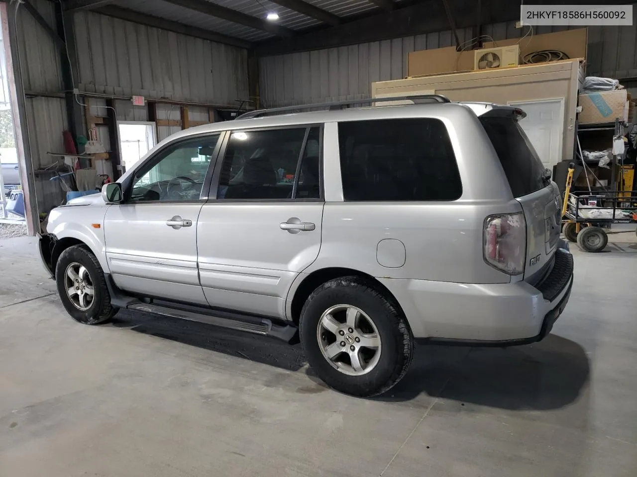 2006 Honda Pilot Ex VIN: 2HKYF18586H560092 Lot: 75305254