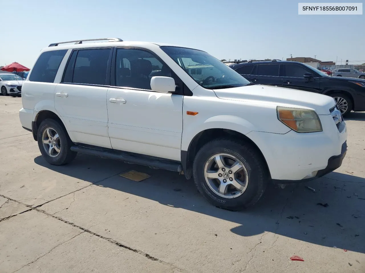 2006 Honda Pilot Ex VIN: 5FNYF18556B007091 Lot: 75314154