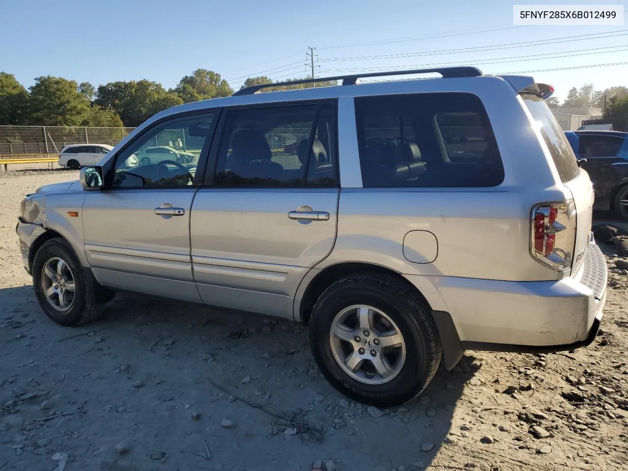 2006 Honda Pilot Ex VIN: 5FNYF285X6B012499 Lot: 75783354