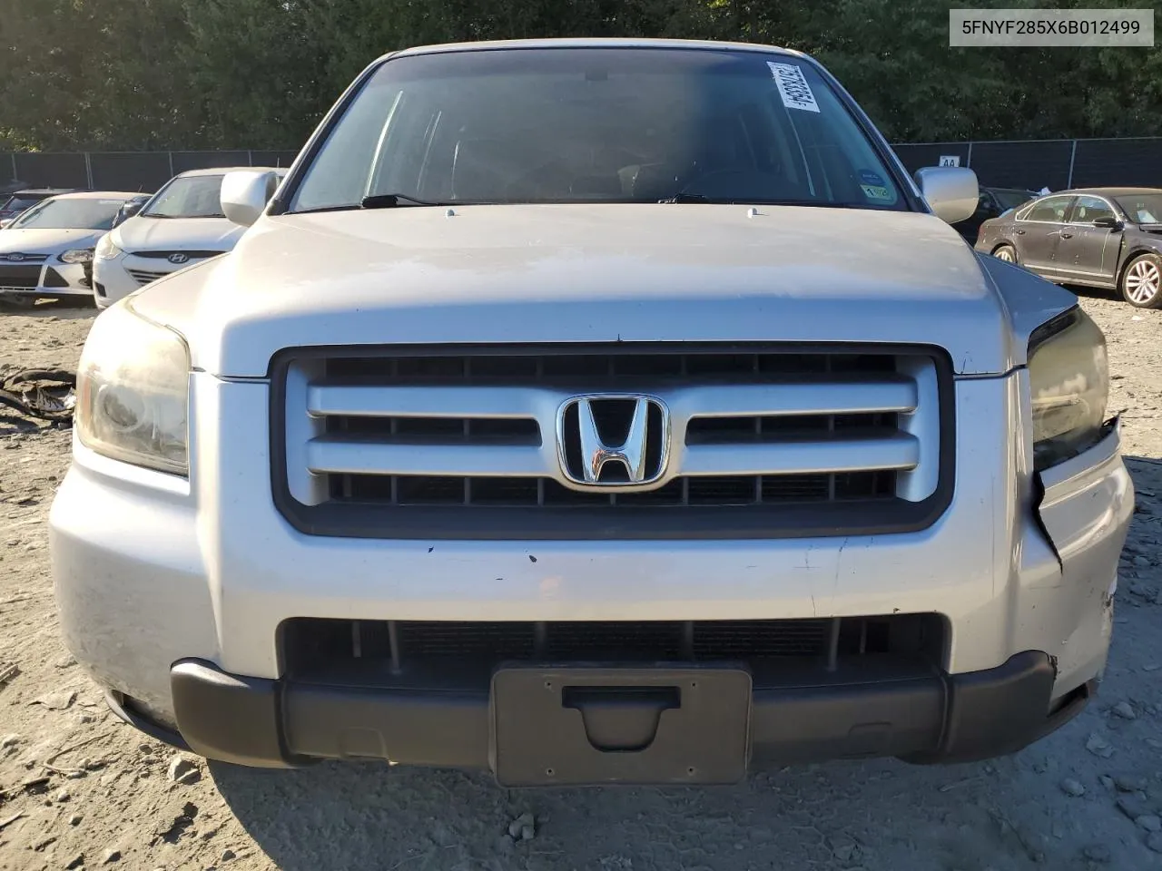 2006 Honda Pilot Ex VIN: 5FNYF285X6B012499 Lot: 75783354