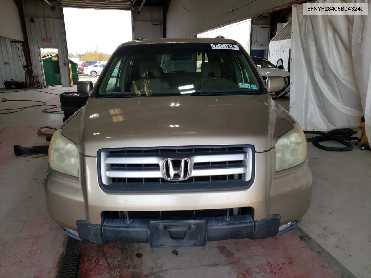 2006 Honda Pilot Ex VIN: 5FNYF28406B043249 Lot: 77174914