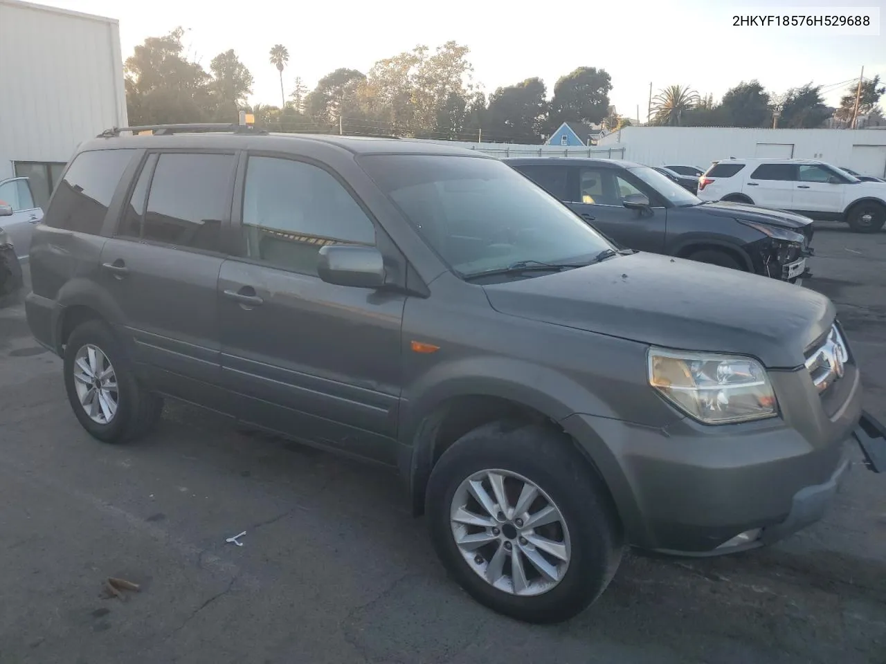 2006 Honda Pilot Ex VIN: 2HKYF18576H529688 Lot: 77426254