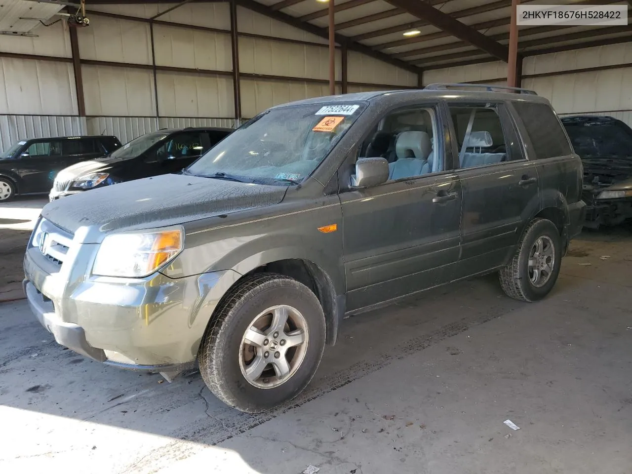 2HKYF18676H528422 2006 Honda Pilot Ex