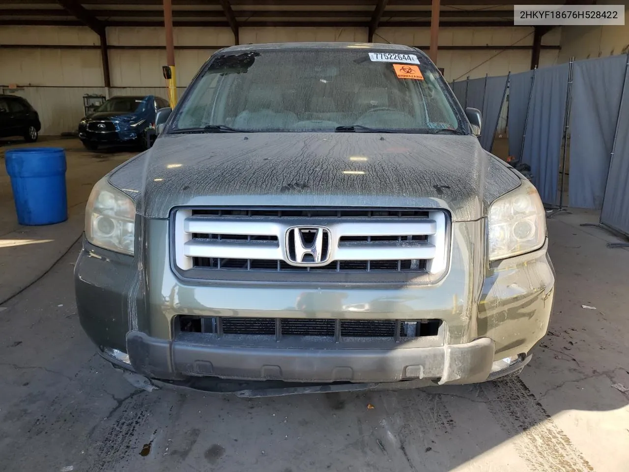 2HKYF18676H528422 2006 Honda Pilot Ex