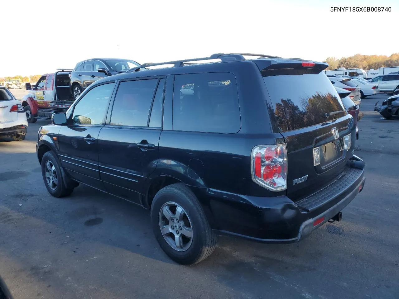 2006 Honda Pilot Ex VIN: 5FNYF185X6B008740 Lot: 77655894