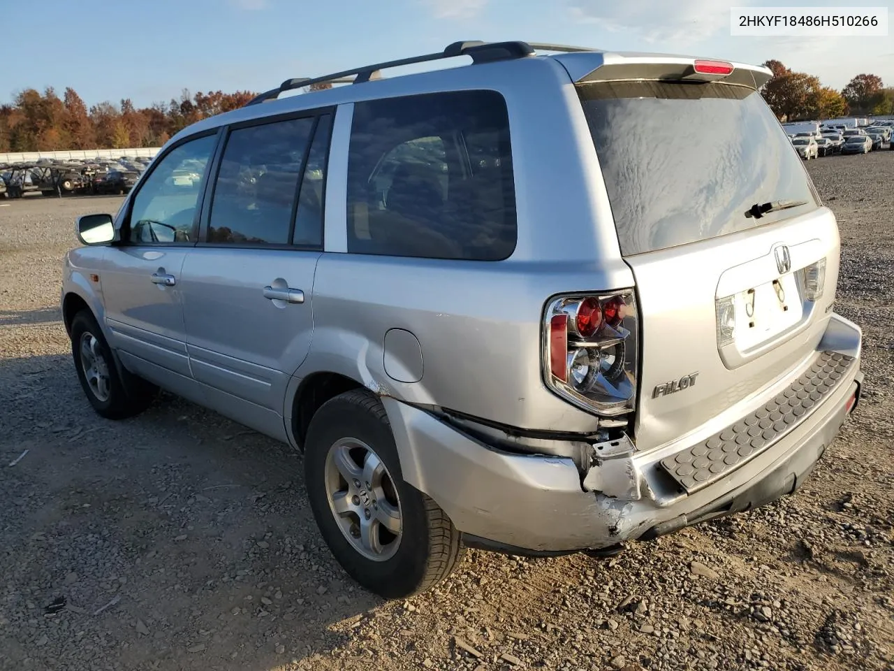 2HKYF18486H510266 2006 Honda Pilot Ex