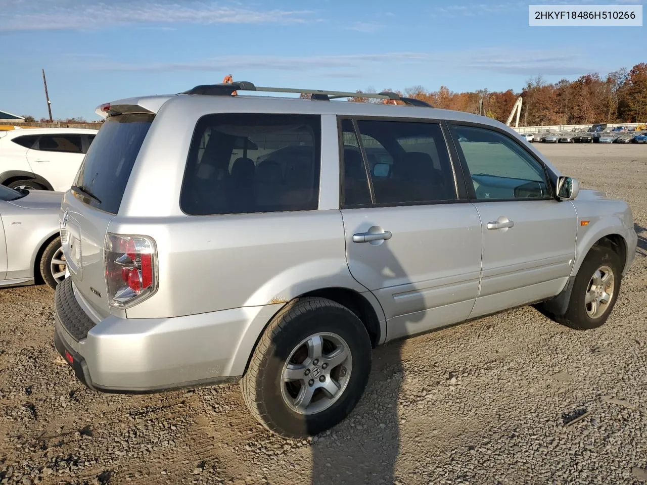 2HKYF18486H510266 2006 Honda Pilot Ex