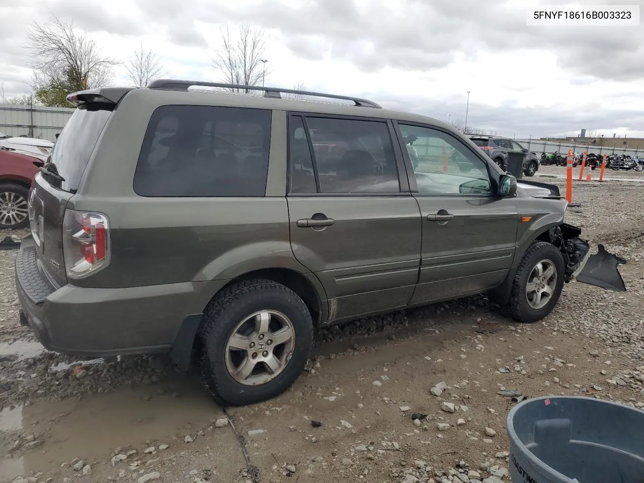 2006 Honda Pilot Ex VIN: 5FNYF18616B003323 Lot: 78455974