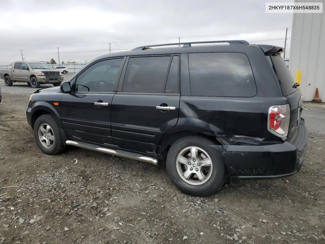 2006 Honda Pilot Ex VIN: 2HKYF187X6H548835 Lot: 78517304