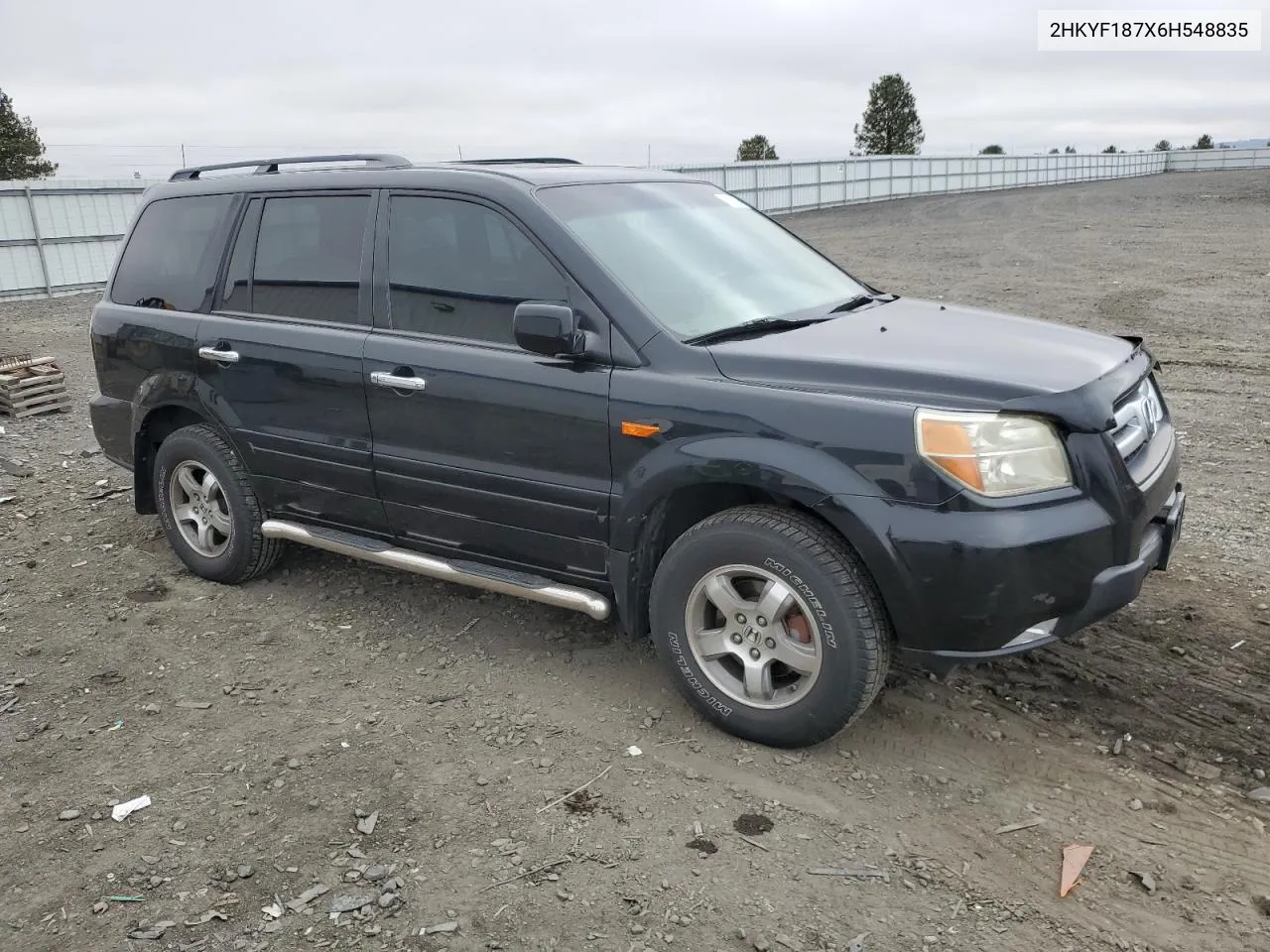 2006 Honda Pilot Ex VIN: 2HKYF187X6H548835 Lot: 78517304