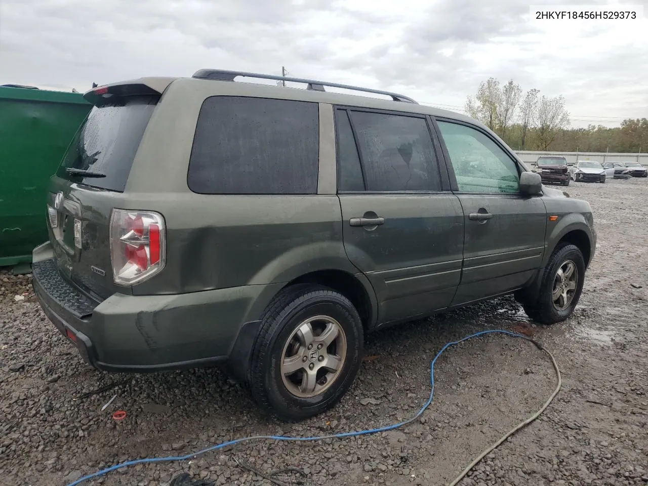 2006 Honda Pilot Ex VIN: 2HKYF18456H529373 Lot: 78538574