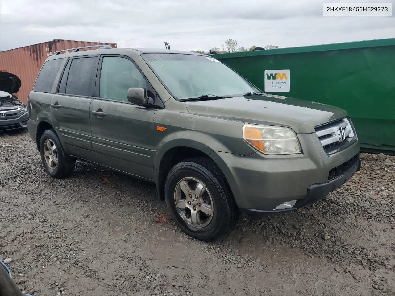 2006 Honda Pilot Ex VIN: 2HKYF18456H529373 Lot: 78538574