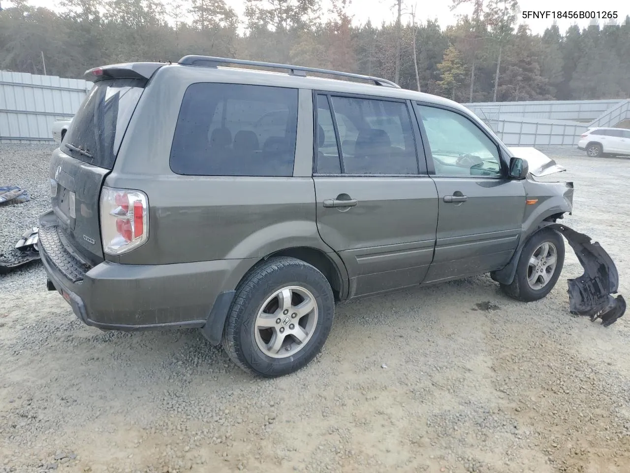 2006 Honda Pilot Ex VIN: 5FNYF18456B001265 Lot: 78871994