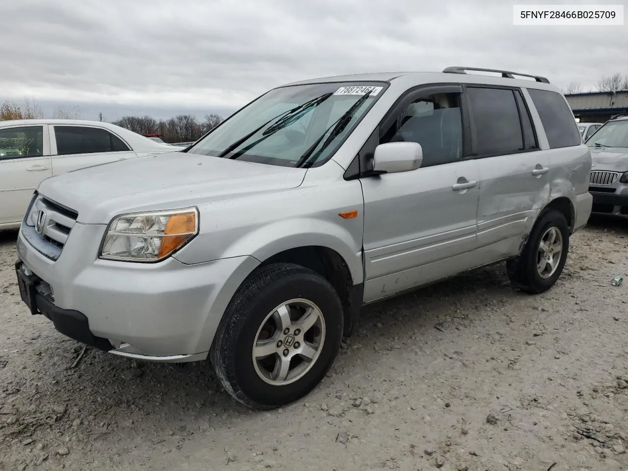 2006 Honda Pilot Ex VIN: 5FNYF28466B025709 Lot: 78872464