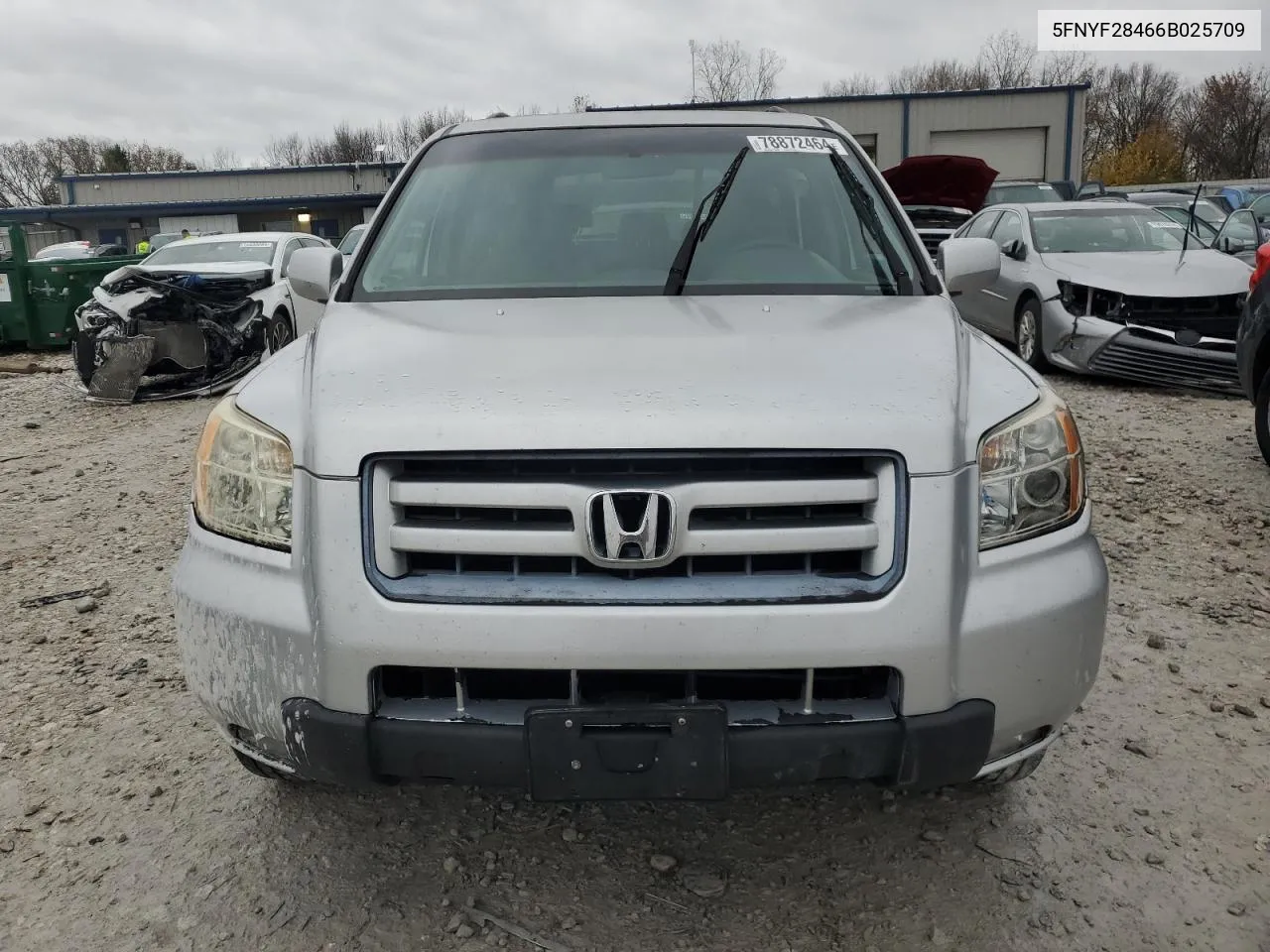 2006 Honda Pilot Ex VIN: 5FNYF28466B025709 Lot: 78872464