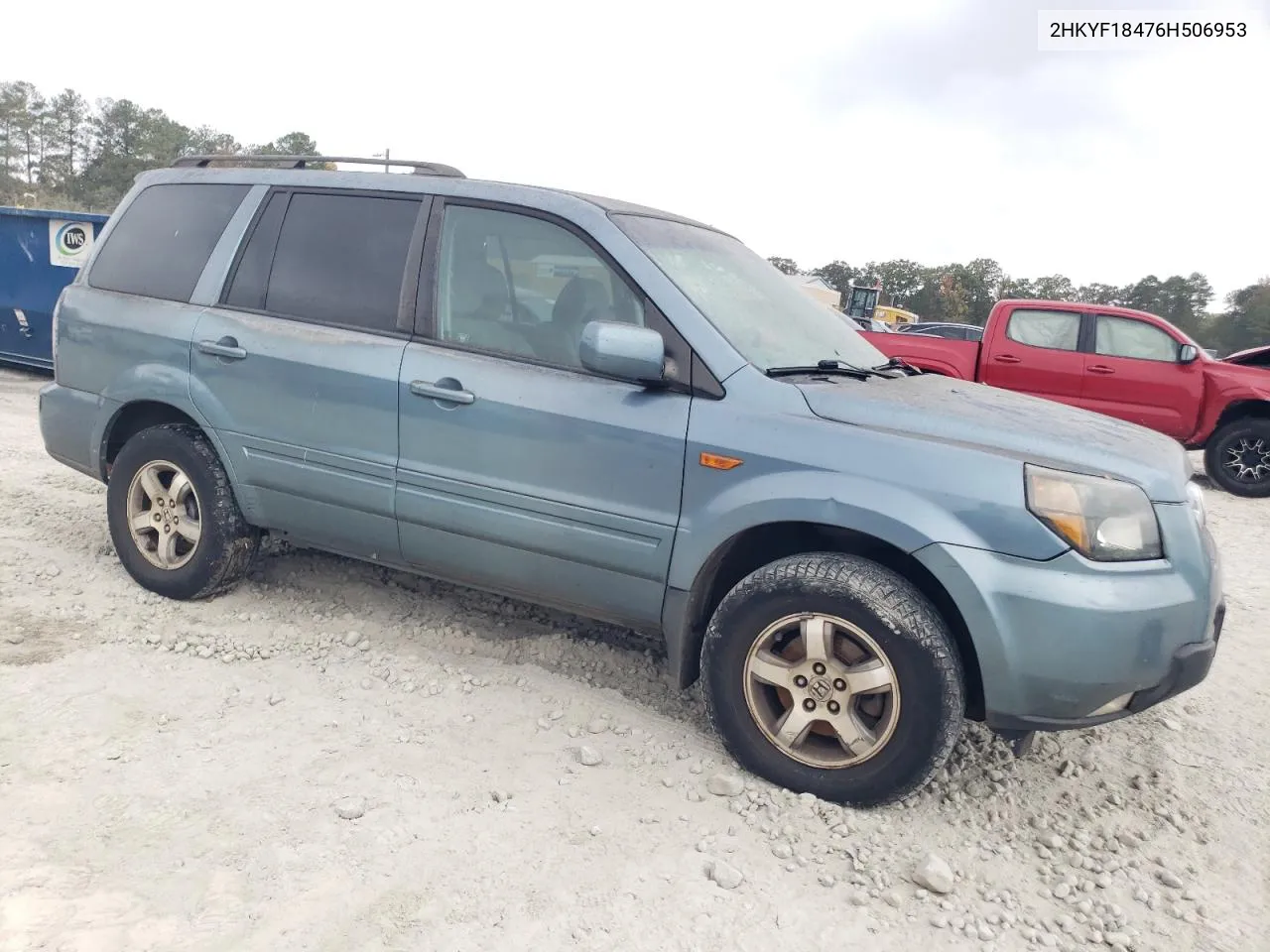 2006 Honda Pilot Ex VIN: 2HKYF18476H506953 Lot: 79525254