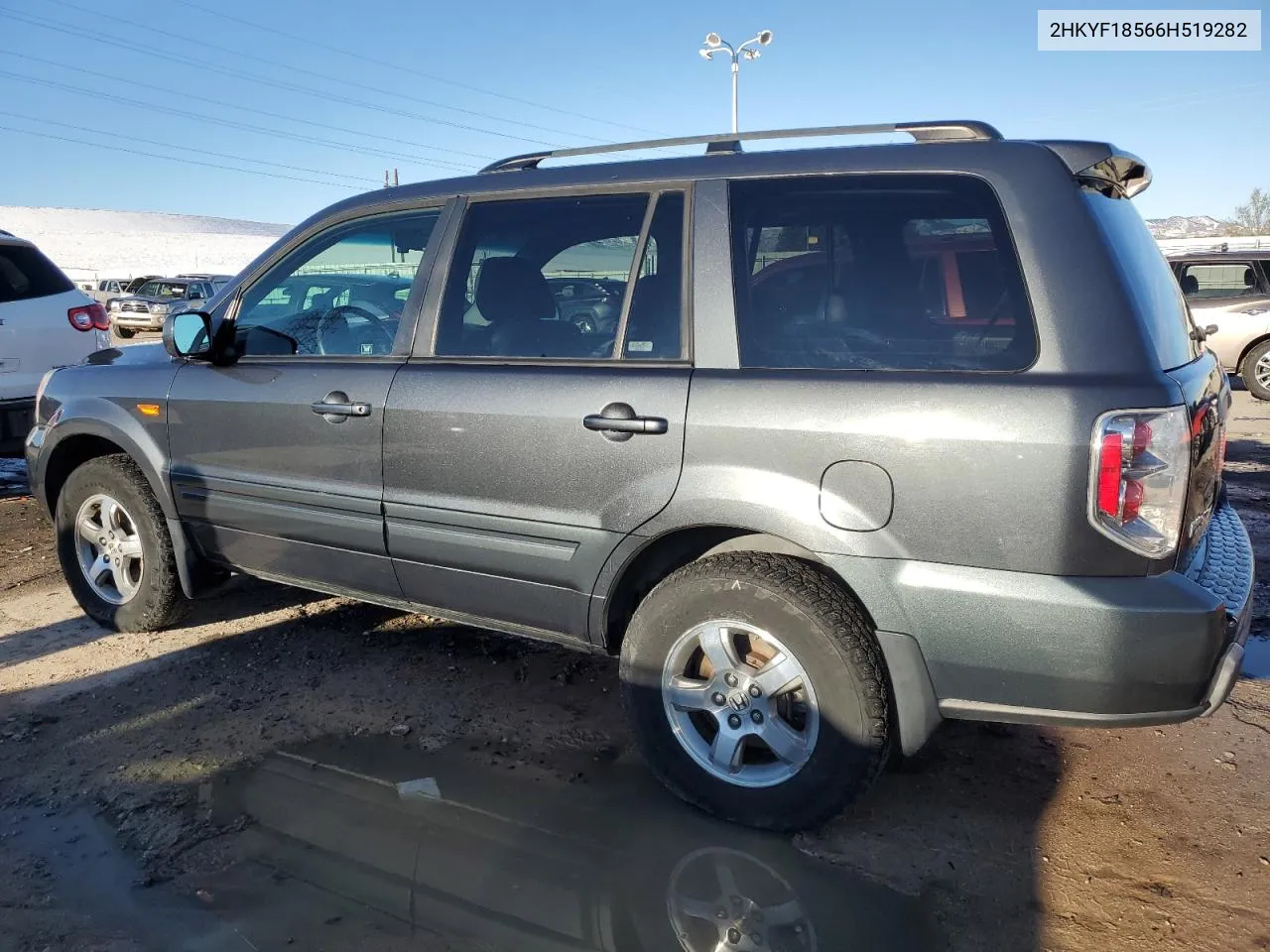 2006 Honda Pilot Ex VIN: 2HKYF18566H519282 Lot: 80079284