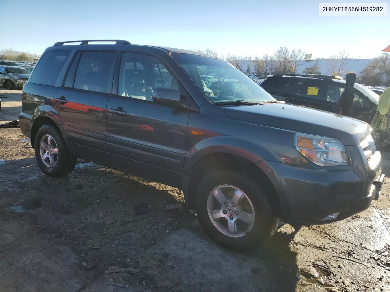 2006 Honda Pilot Ex VIN: 2HKYF18566H519282 Lot: 80079284