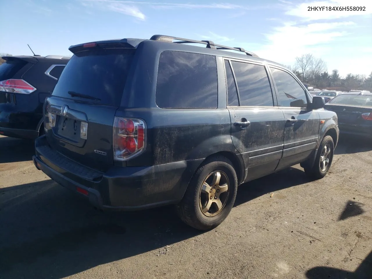 2006 Honda Pilot Ex VIN: 2HKYF184X6H558092 Lot: 80799254